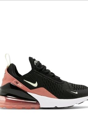 Nike Women’s Air Max 270 Lightweight Running Shoe - Black & Coral , SZ 11.5